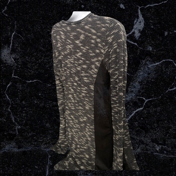 NWOT Italy - Jacquard Tunic Dress with Side Panel - Picture 2 of 13